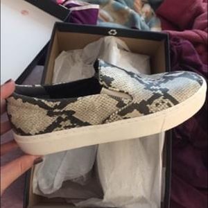 Dr. Scholl’s No Bad Days snakeskin slip on sneaker